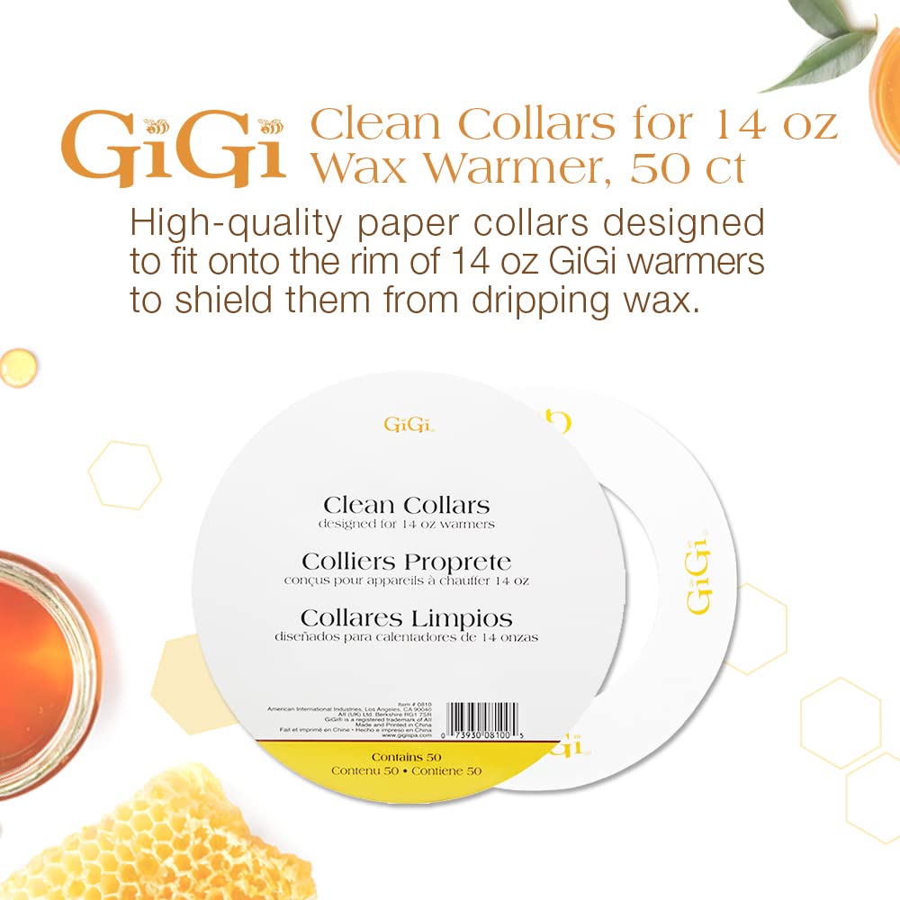 GiGi Clean Collars desechables mantienen limpia la zona de cera