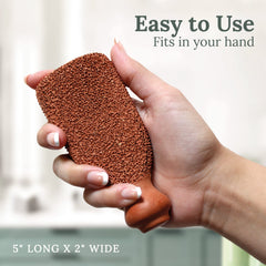 GILDEN TREE diseño ergonómico facilita una sujeción segura durante la exfoliación.