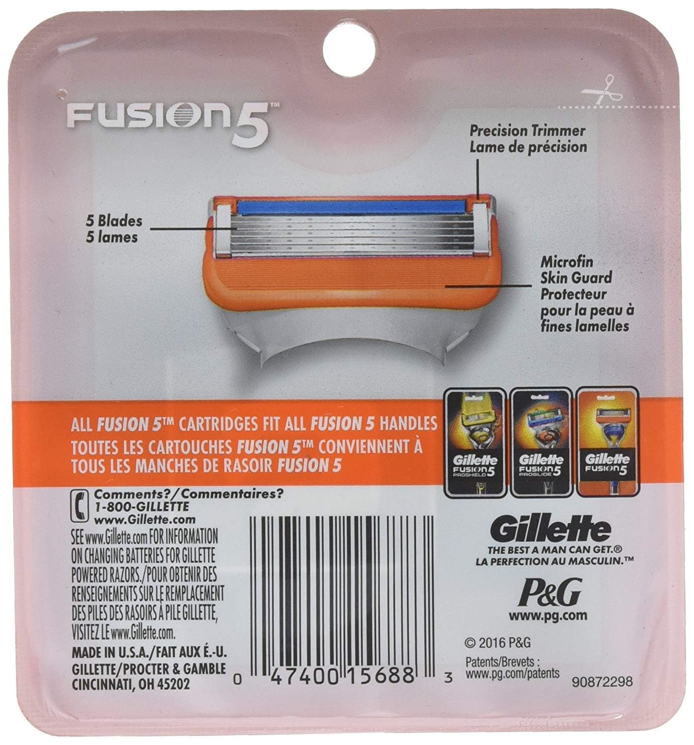 Gillette Fusion 5 Power protector de confort flexible se adapta a los contornos.