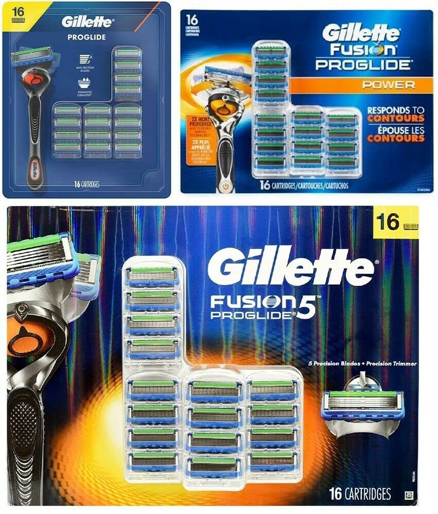 Gillette Fusion5 ProGlide uso mensual por cartucho para afeitados planificados.