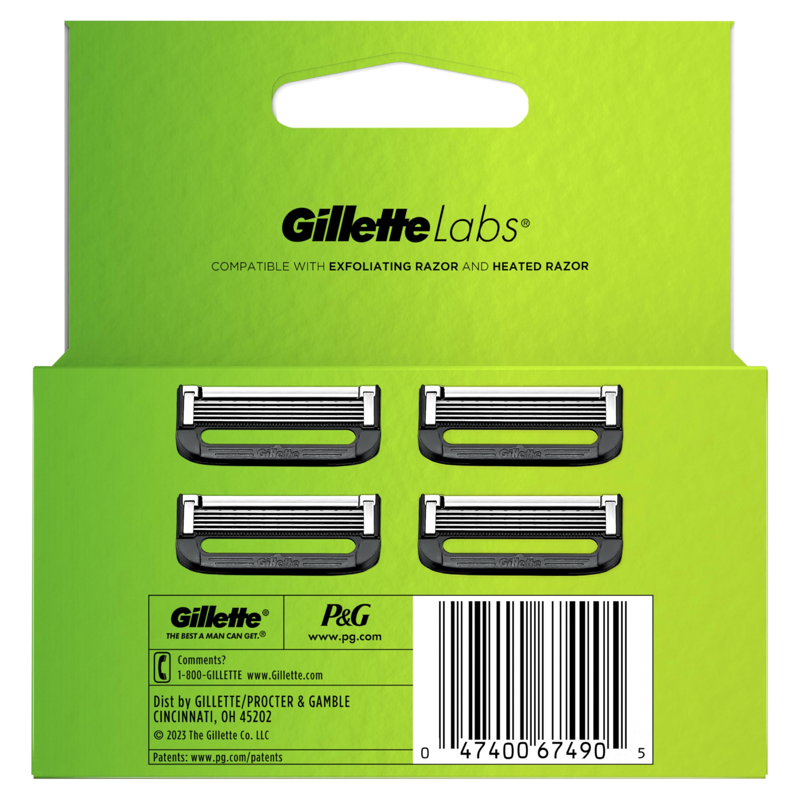 Banda lubricante EverGlide en recambios GilletteLabs