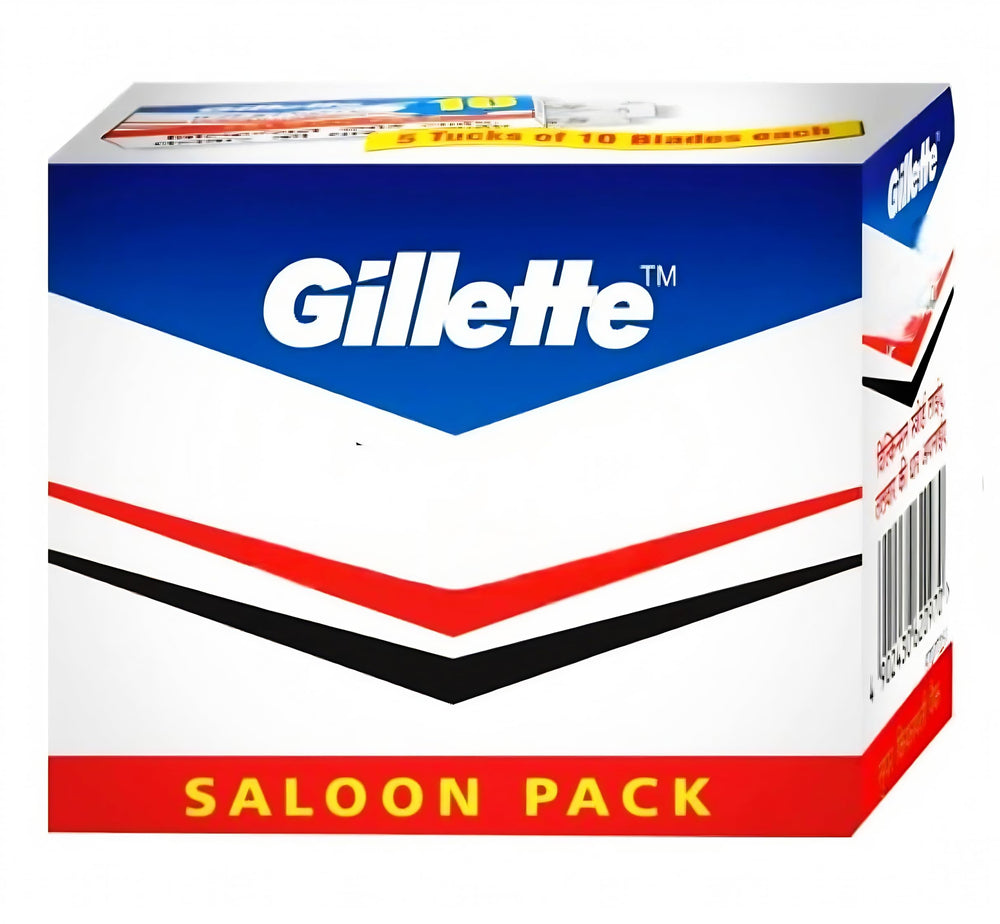Gillette Saloon: hojas de doble filo para un afeitado preciso y suave.
