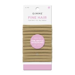 GIMME Beauty bandas-elasticas-cabello-fino rubio oscuro, agarre suave para uso diario