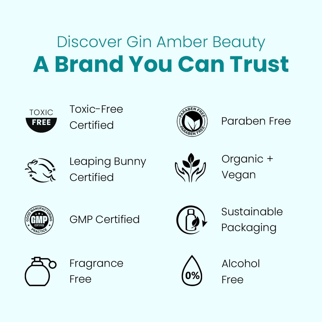 Gin Amber Beauty Derma Roller, facil de limpiar para uso higienico y duradero.