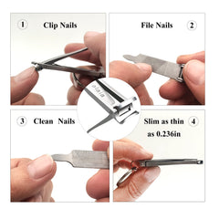 Cortauñas Ginalaia de tamaño reducido, ideal para bolso.