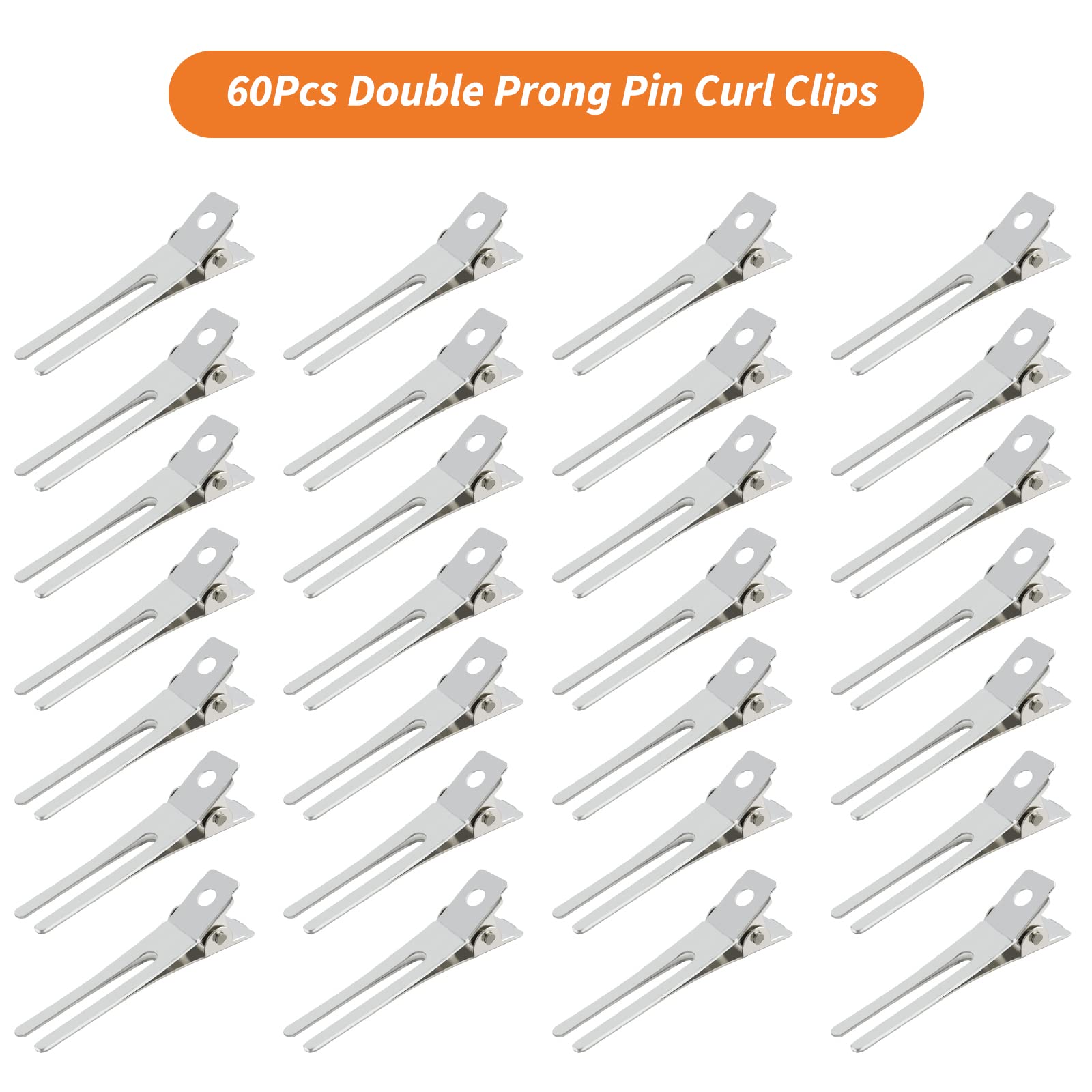 Detalle de la pinza Gingbiss de pelo doble diente, metal resistente.