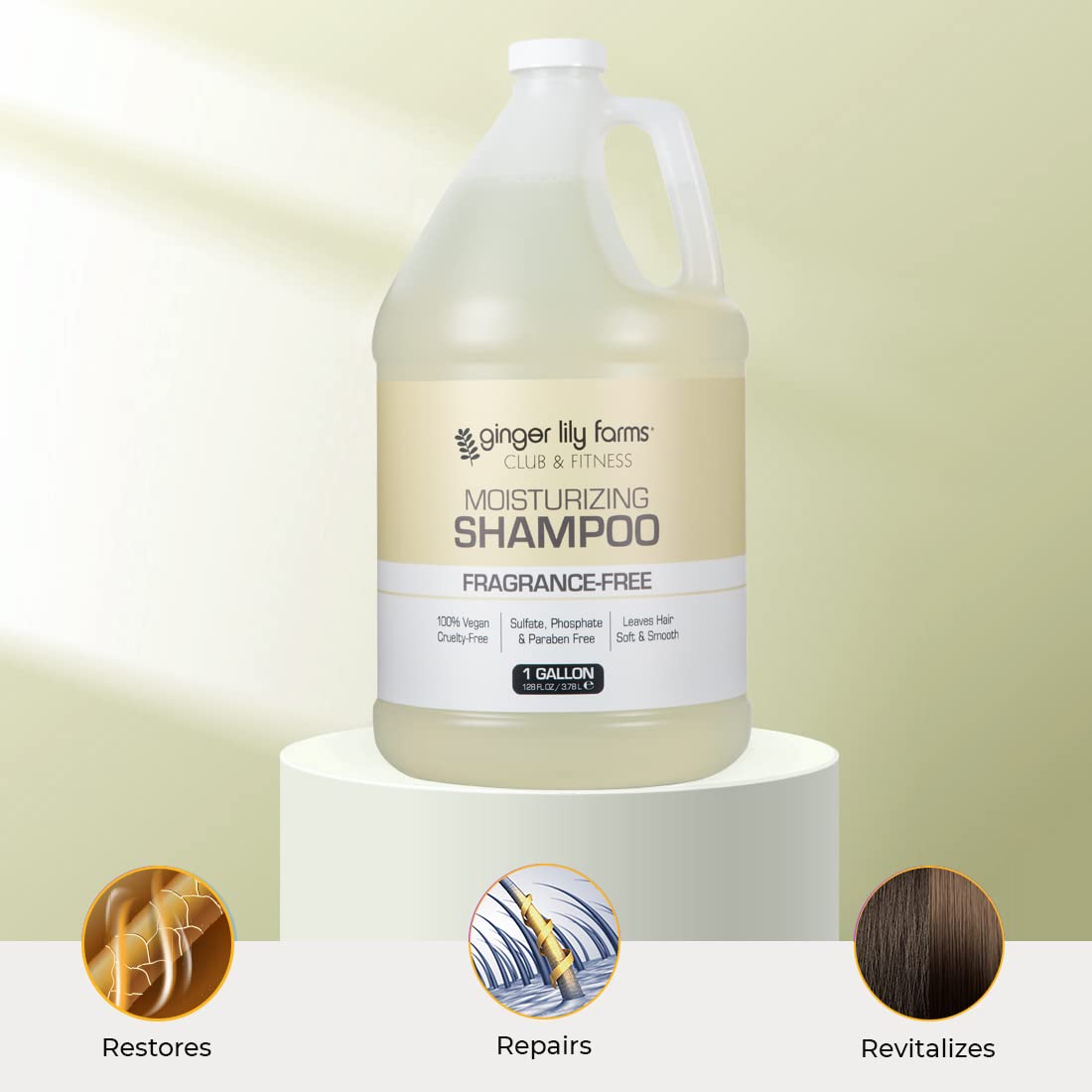Ginger Lily Farms Champú Club & Fitness: toque suave deja cabello sedoso