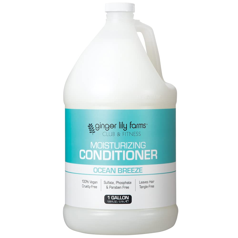 Ginger Lily Farms Club & Fitness: botella de acondicionador con hidratación suave para cabello seco.
