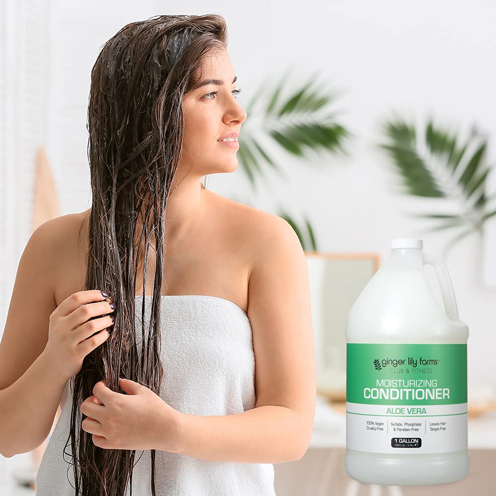 Cabello suave y brillante tras uso de Ginger Lily Farms Club & Fitness.