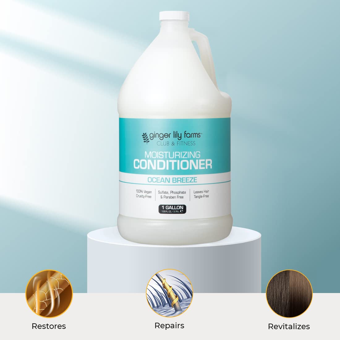 Ginger Lily Farms Club & Fitness: ingredientes naturales que nutren el cabello.