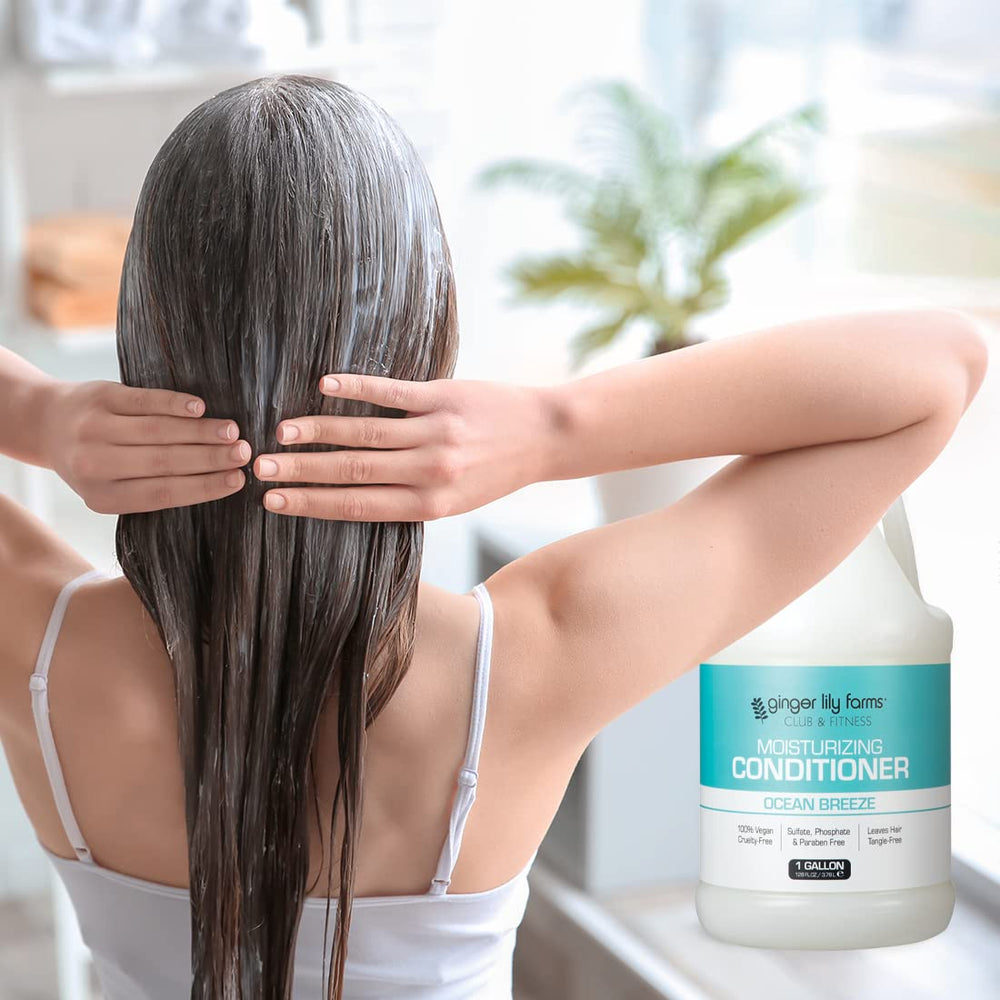 Ginger Lily Farms Club & Fitness: textura sedosa para cabello hidratado y suave.