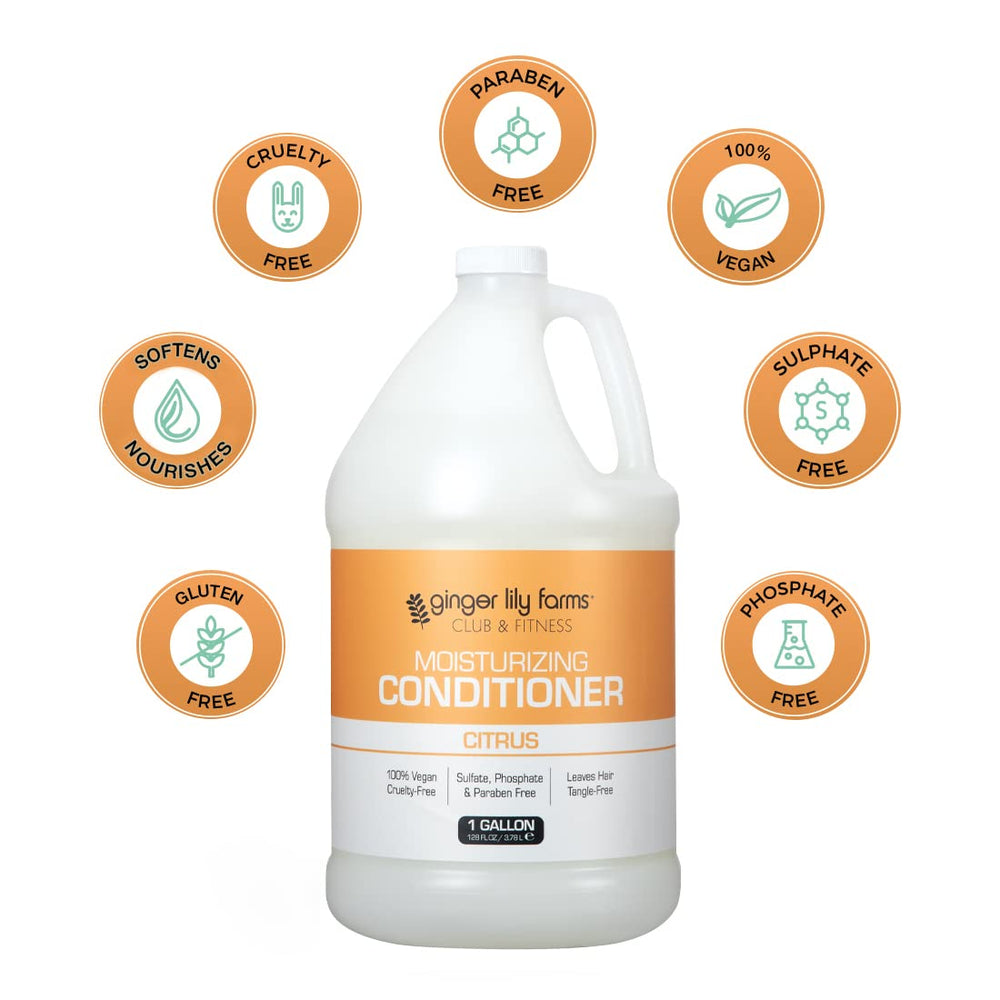 Envase recargable de Ginger Lily Farms 1 galón para reducir plástico.