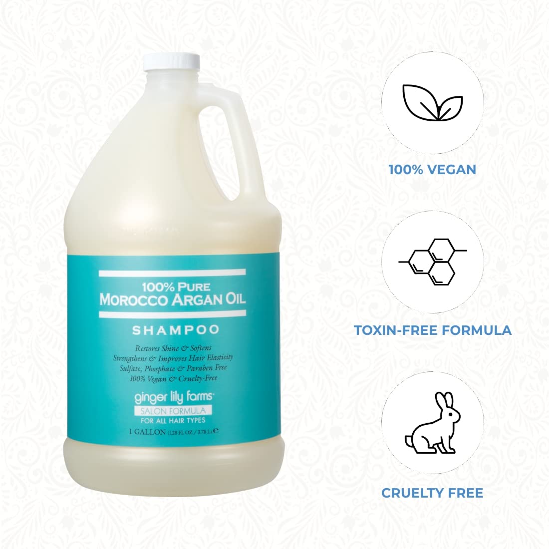 Ginger Lily Farms Shampoo Ingredientes Vitaminas: aporta elasticidad y vitalidad al cabello.