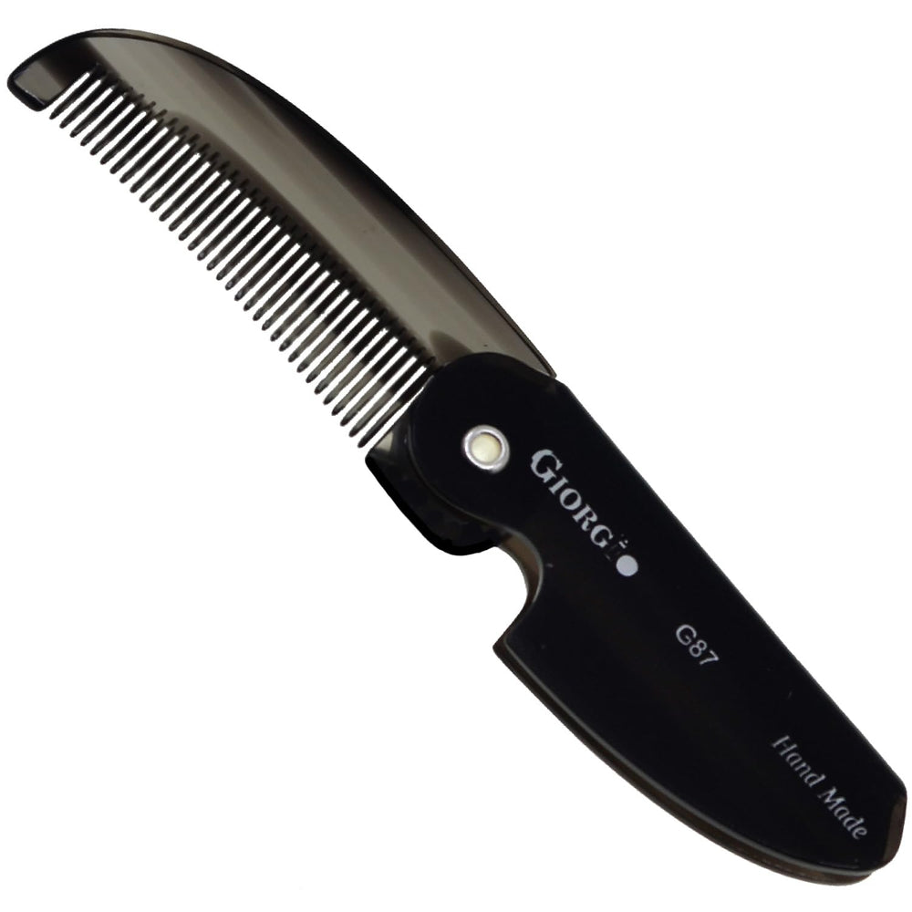 Giorgio G87 peine plegable para barba, práctico para retoques