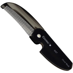 Giorgio G87 peine plegable para barba, práctico para retoques