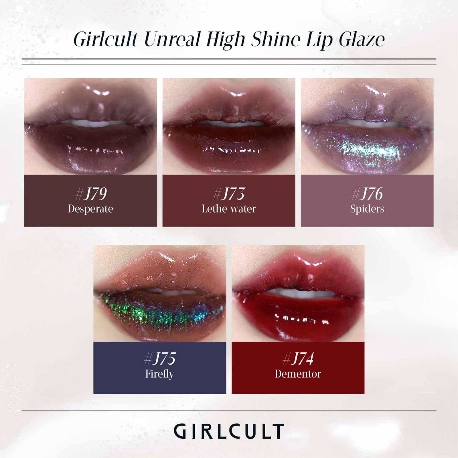 GIRLCULT Capas sobre labial para un acabado jugoso