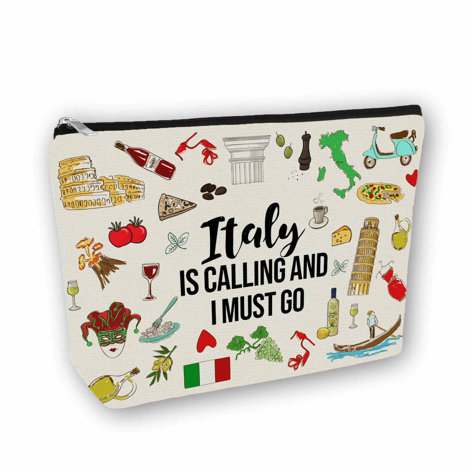 Girlly estuche maquillaje Italia llamando, ideal para viajes y organización diaria.