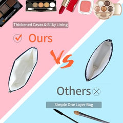 Girlly estuche maquillaje tamaño compacto, cabe en bolso, mochila o maleta sin esfuerzo.