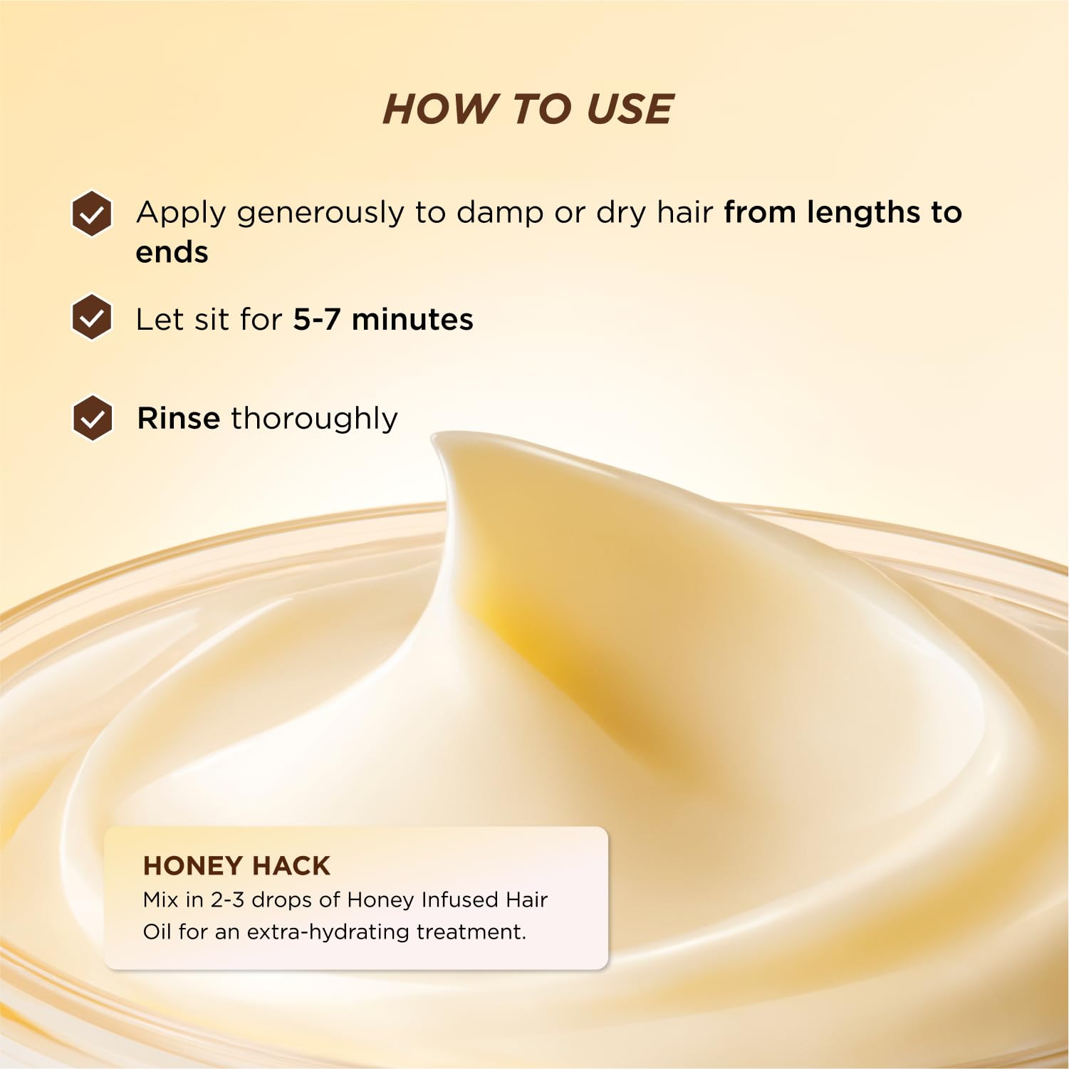 Gisou Honey Gloss Ceramide Therapy Mask Mini, cuero cabelludo protegido y cabello brillante.