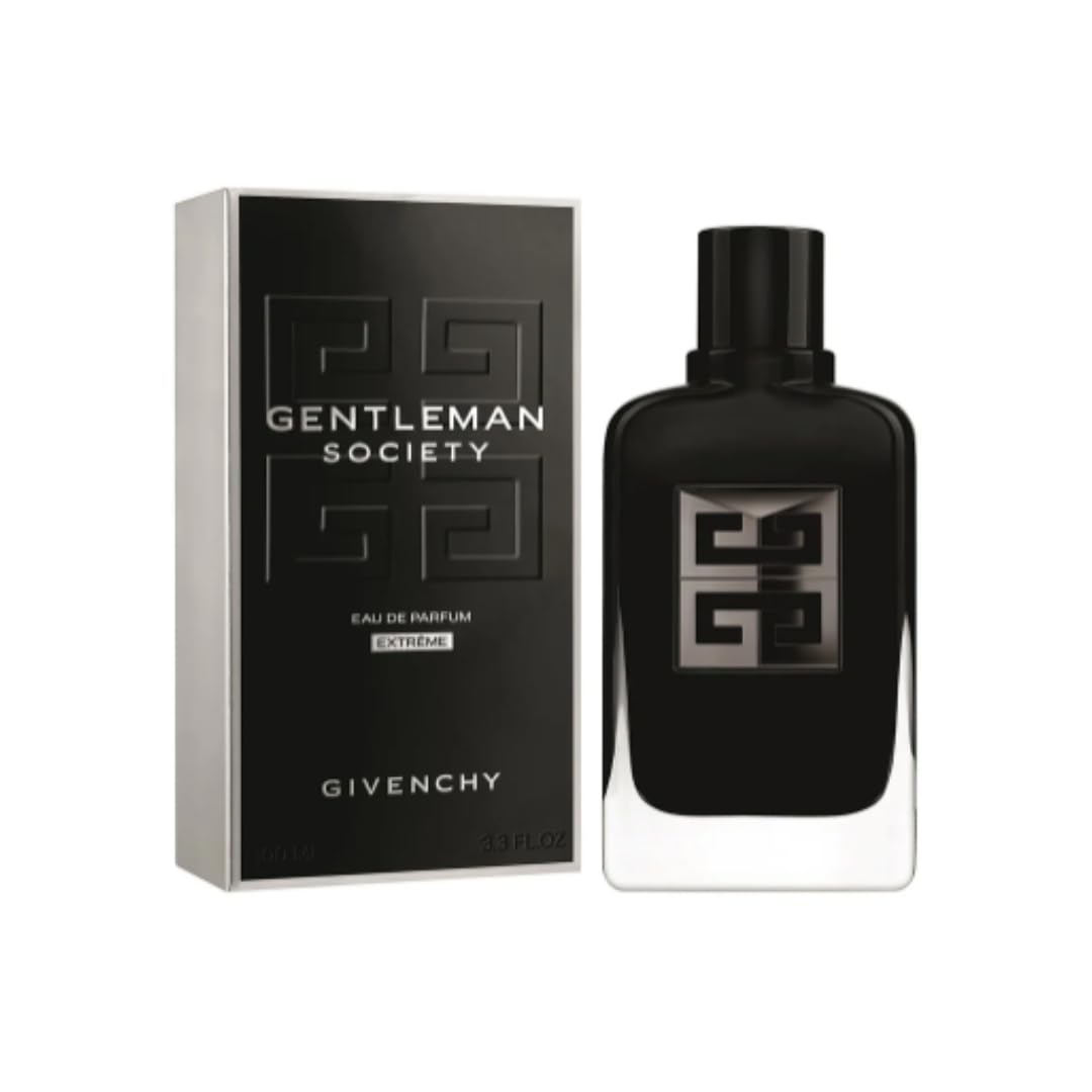 Givenchy Caballero Sociedad Extrema, botella elegante para uso nocturno y formal, aroma duradero.