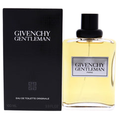 Givenchy Gentleman, botella con notas amaderadas, ideal para uso nocturno.