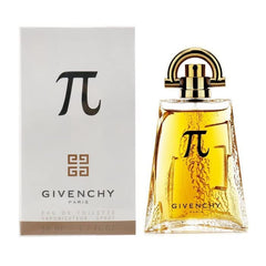 Givenchy Pi fragancia: detalle de etiqueta que sugiere calidad y estilo.