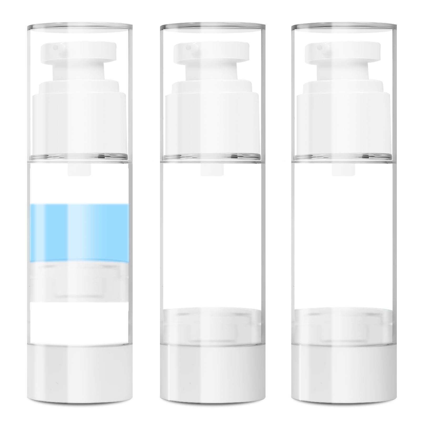 GIVITASOT botella airless con diseño al vacío para conservar cosméticos frescos.