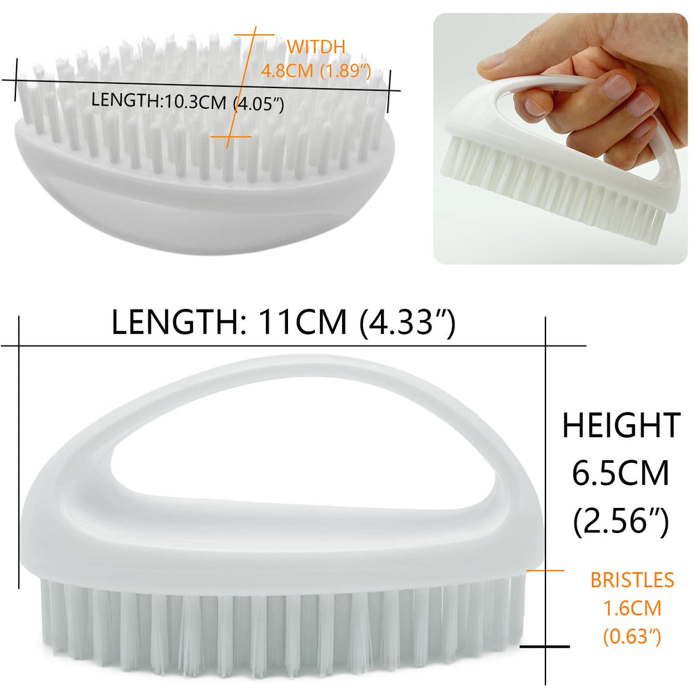 Cerdas de nailon duraderas limpian sin deformarse, ideal para trabajos intensos.