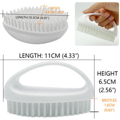 Cerdas de nailon duraderas limpian sin deformarse, ideal para trabajos intensos.