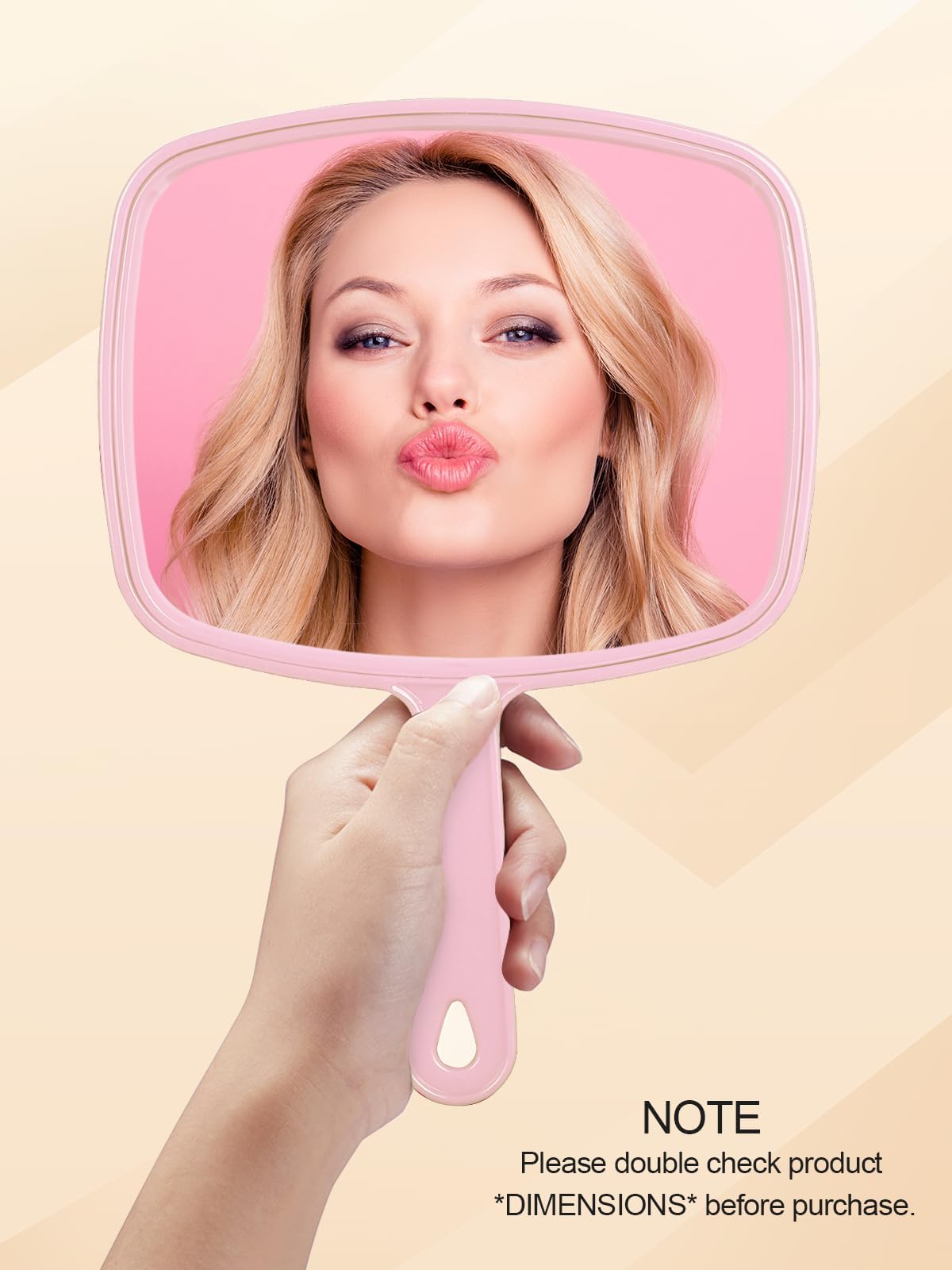 Gladmart espejo cuadrado ligero, ideal para revisar cabello en la nuca sin esfuerzo