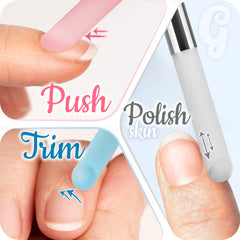 GLADZY lima cuticula cristal: acabado limpio y duradero en uñas