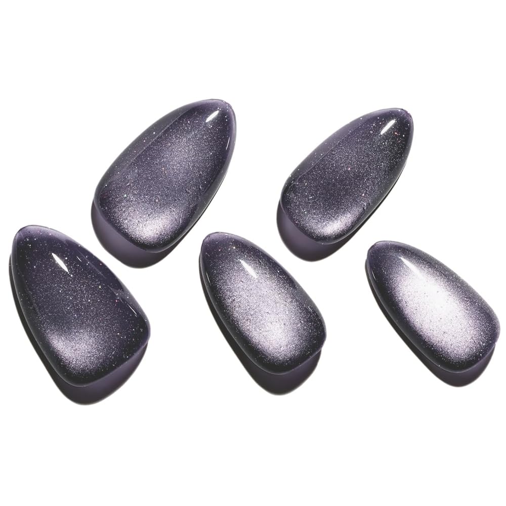 GLAMERMAID uñas imantadas con pegamento, estilo stiletto y durabilidad.