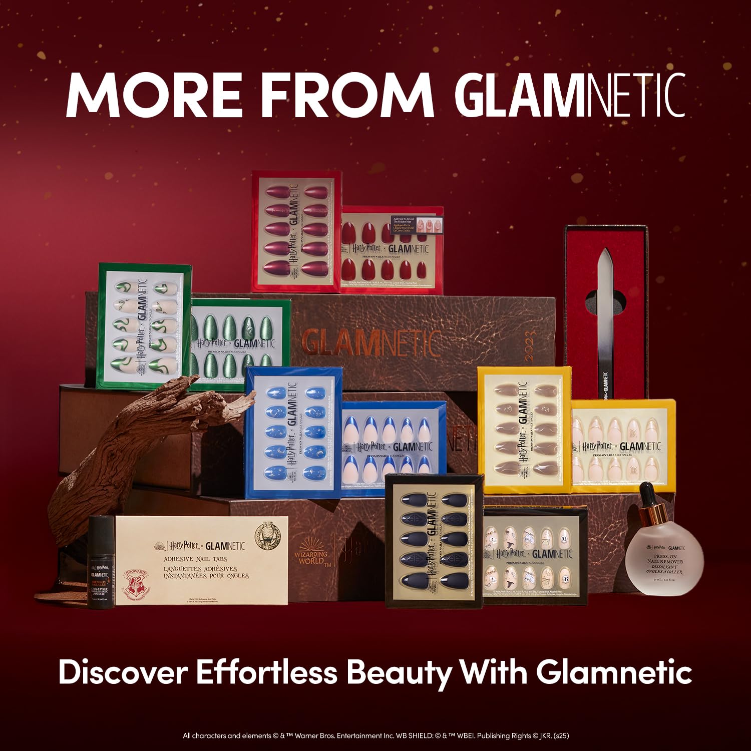 Glamnetic Deathly Hallows: estuche de almacenamiento para uñas postizas.