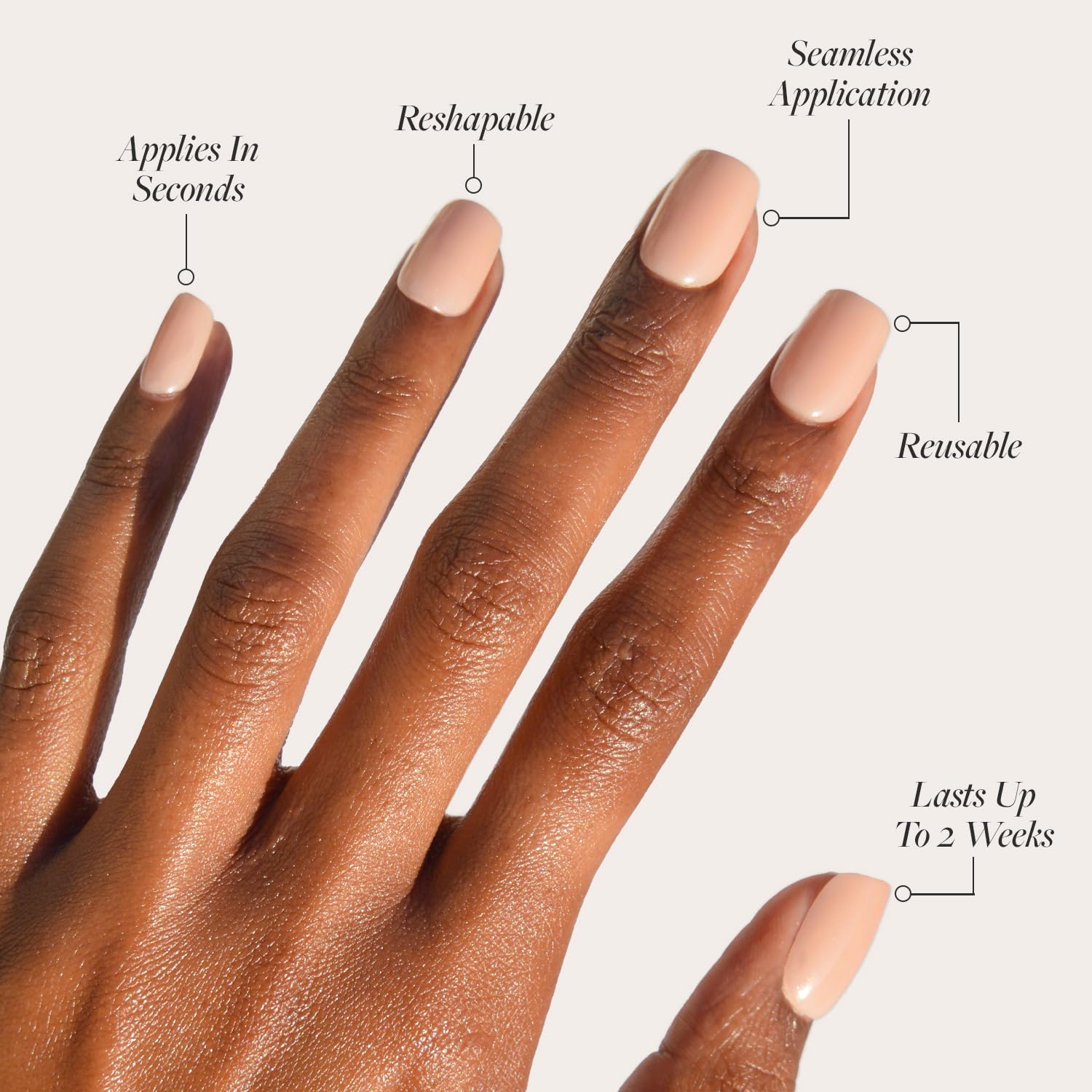 Glamnetic GlamZilla nail kit includes 30 nails across 15 sizes for a custom fit.