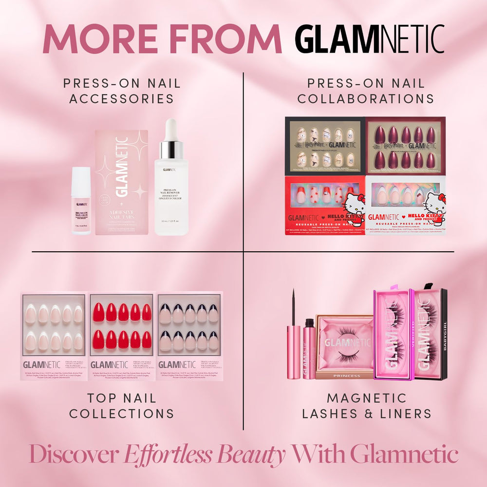 Glamnetic retrait doux d’ongles, retrait facile tout en préservant l’ongle.