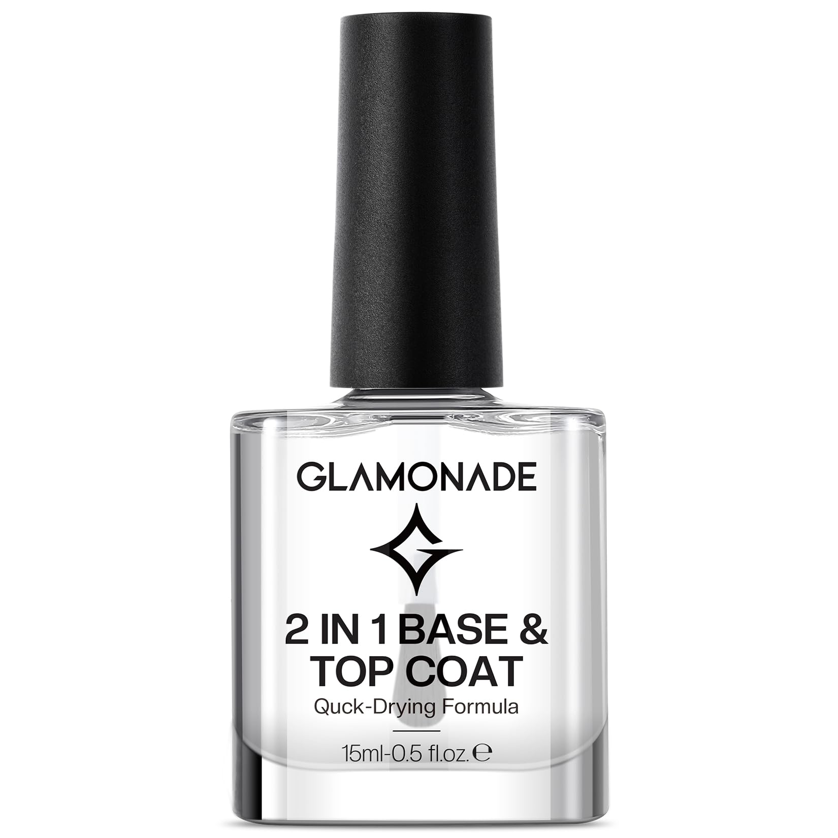 Glamonade Base Top Coat: base y brillo que protege la uña y prolonga el color.