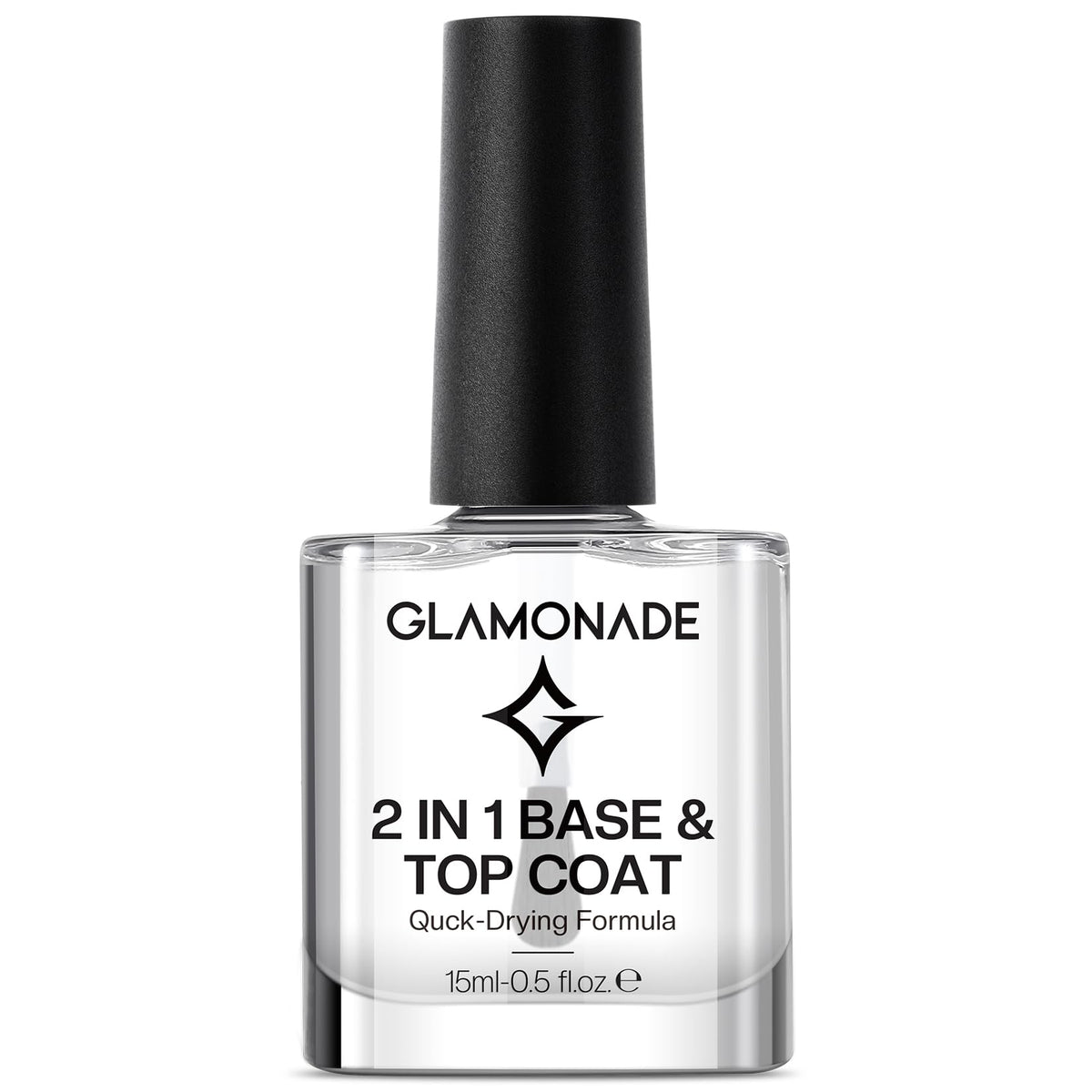 Glamonade Base Top Coat: base y brillo que protege la uña y prolonga el color.