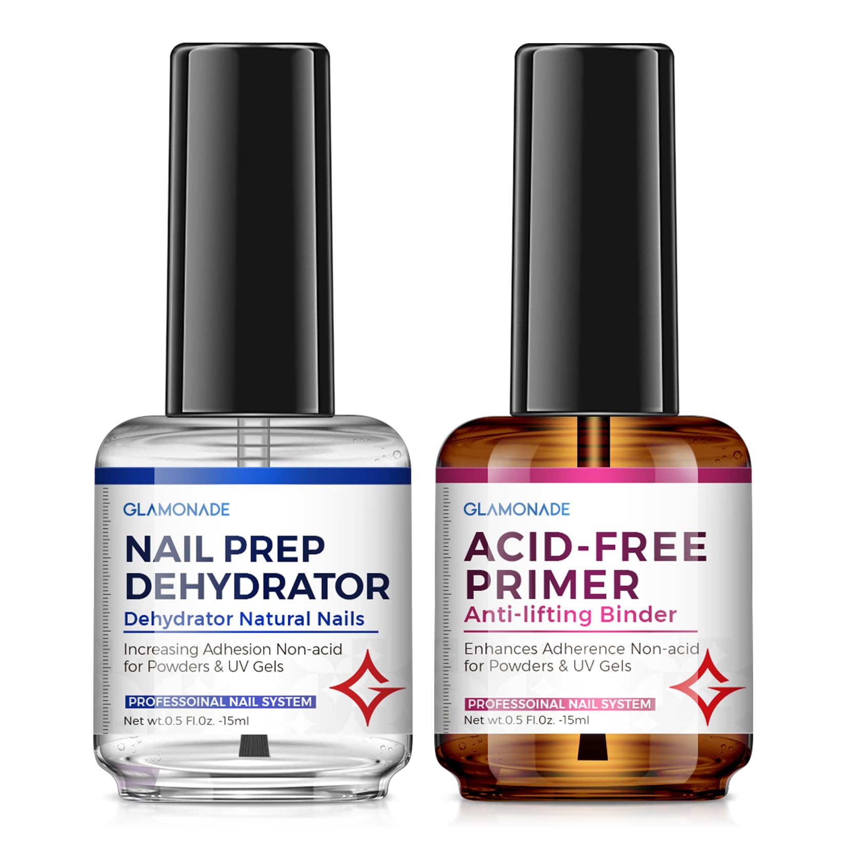 Glamonade deshidratante de uñas: elimina grasa y humedad para adherencia