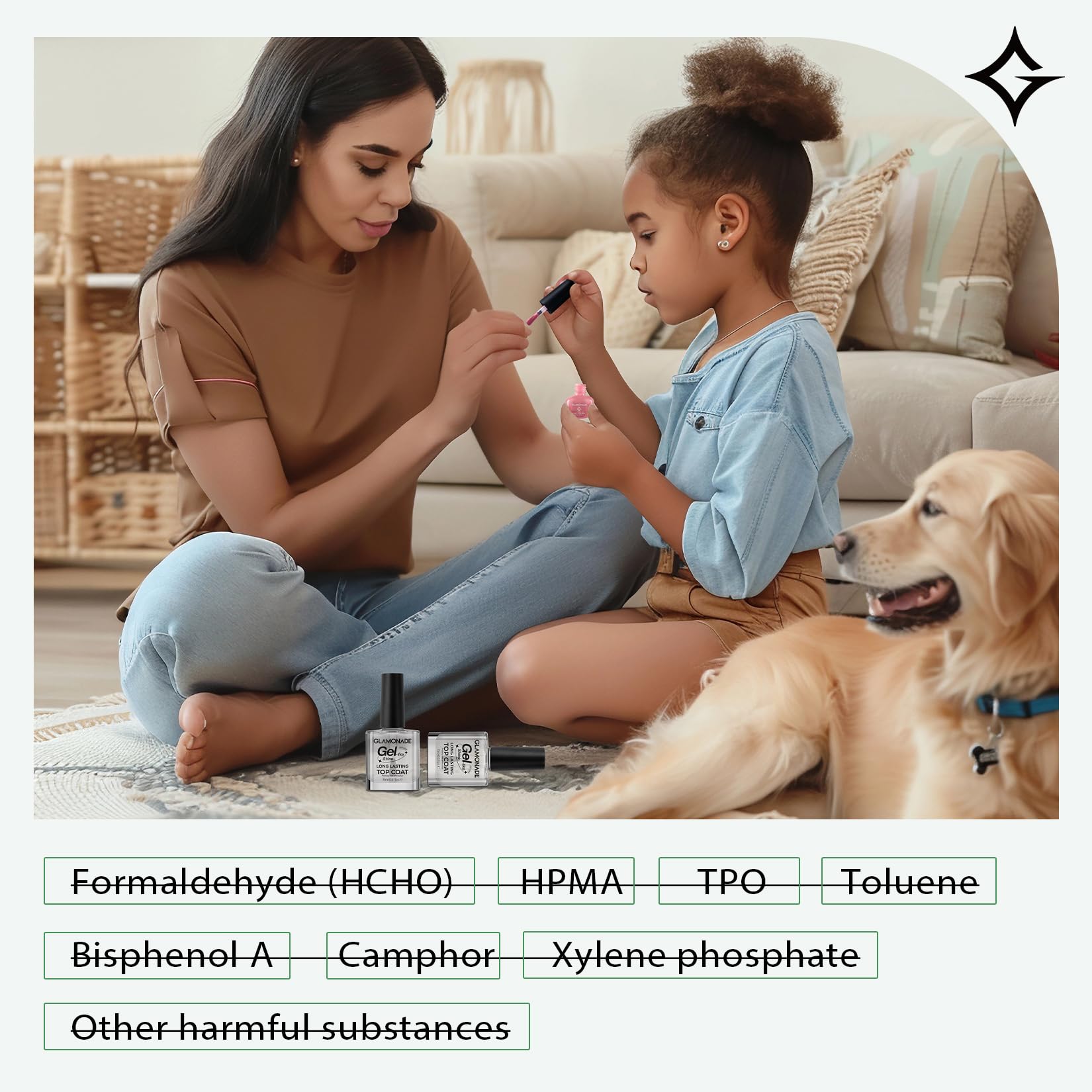 Glamonade natural ingredients formula is non-toxic and beginner-friendly