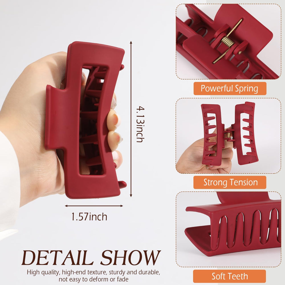 Clip rectangular grande Glaudmeiss para peinados modernos