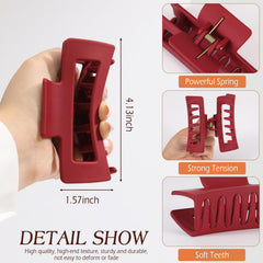 Clip rectangular grande Glaudmeiss para peinados modernos