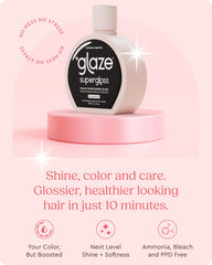 Aplicación de color suave con Glaze Supergloss para tono uniforme.