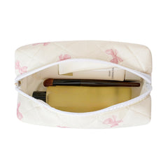 Gleyemor neceser-viaje con diseño floral, portátil y compacto para cosméticos esenciales.