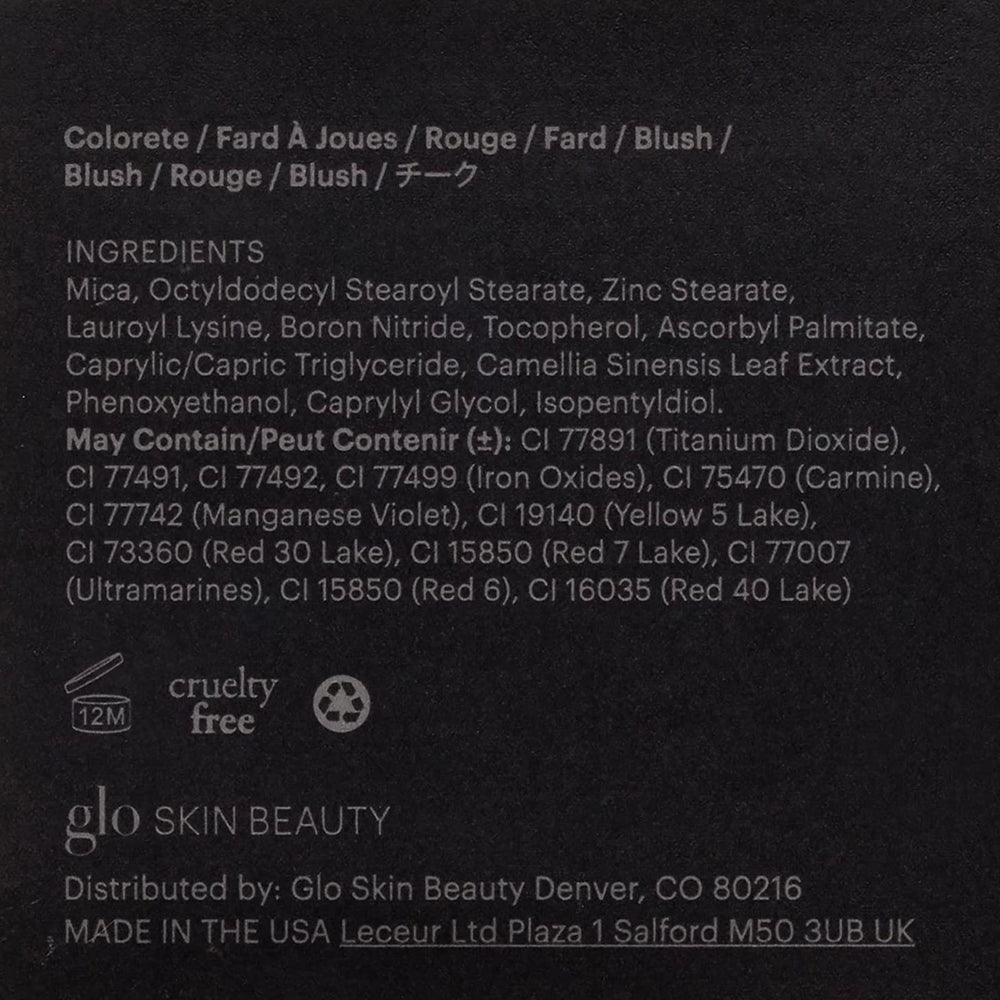 Glo Skin Beauty rubor libre de crueldad para un look ético