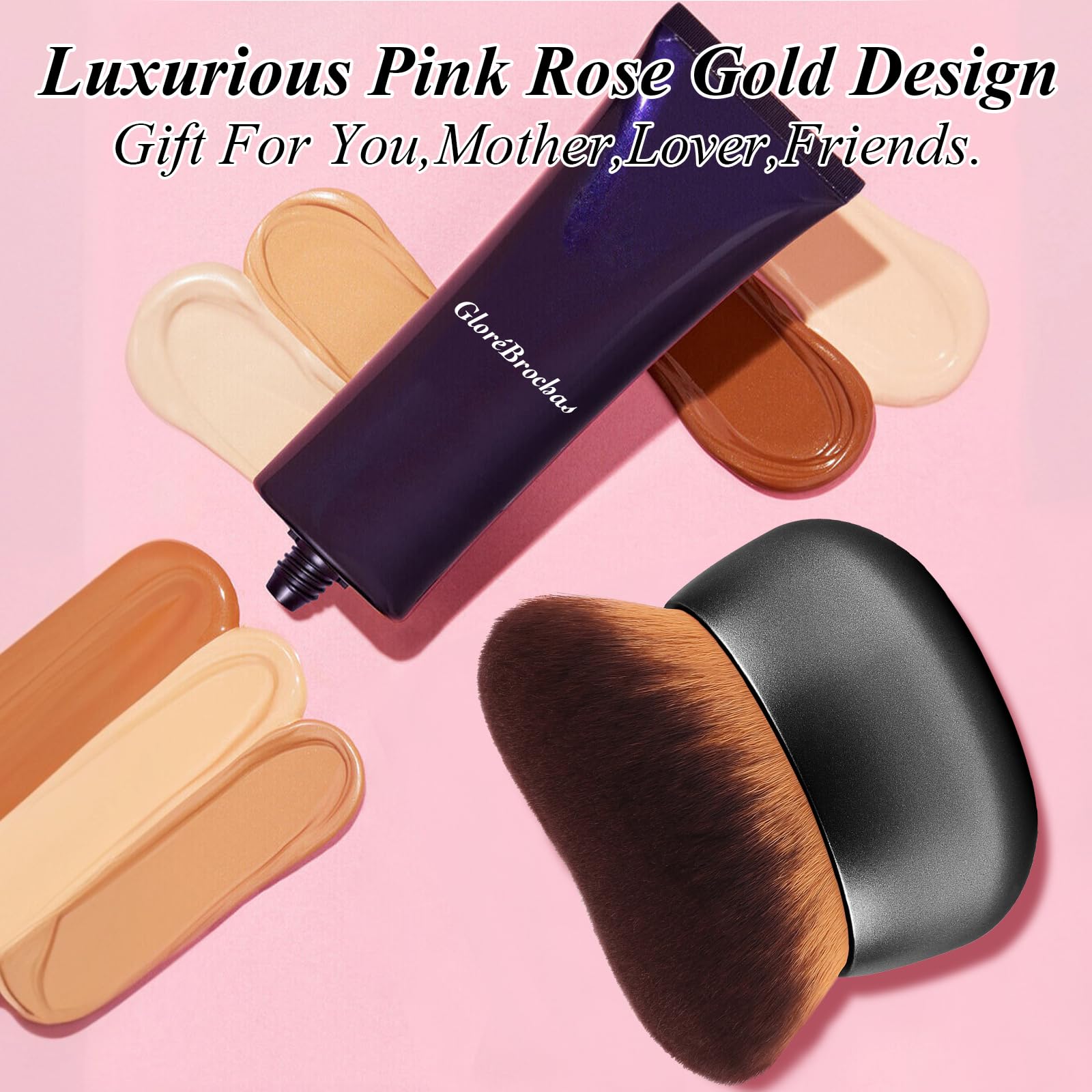 Apto para bronceado, mousse y maquillaje corporal con limpieza rápida.