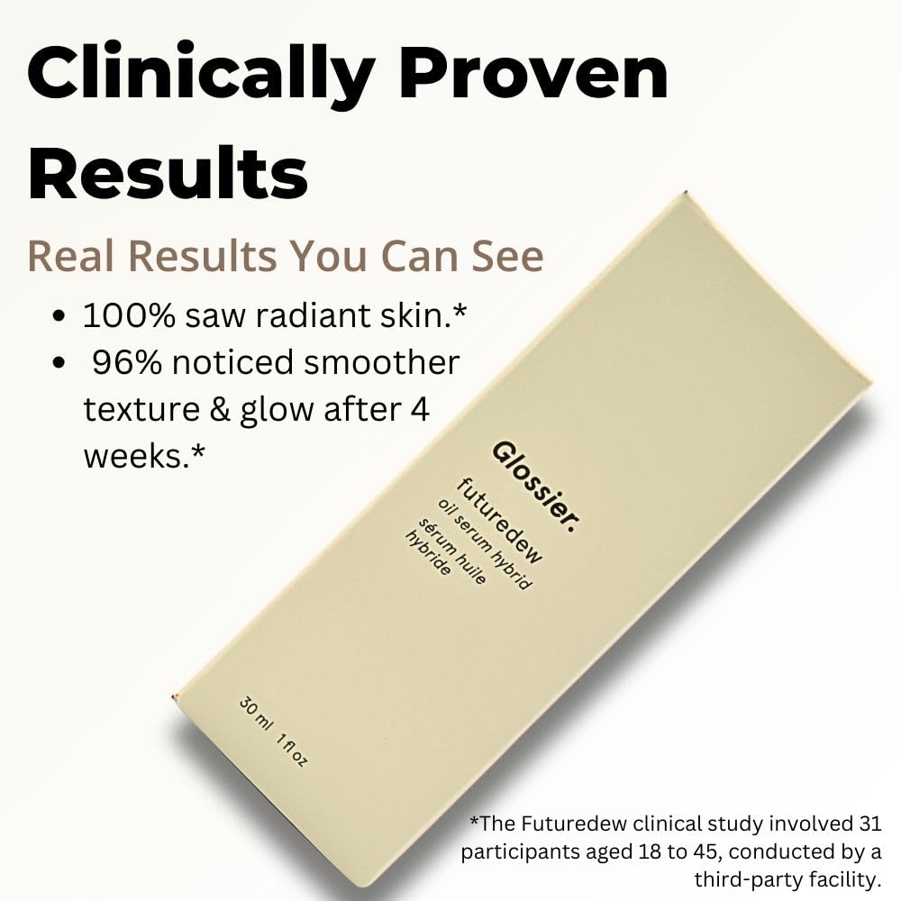 Glossier Futuredew, mezclar-fundacion: añade glow natural sin sobrecargar.