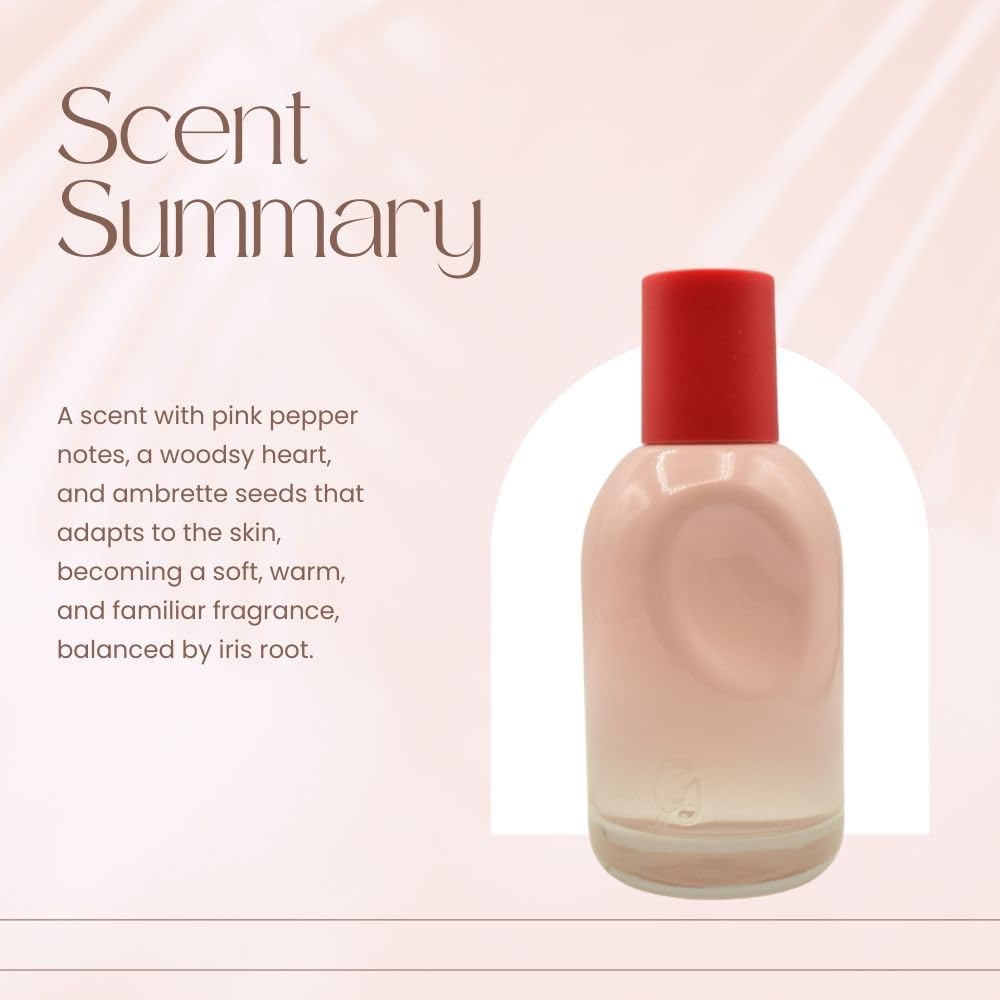 Iris powder finish in Glossier You adds subtle balance.
