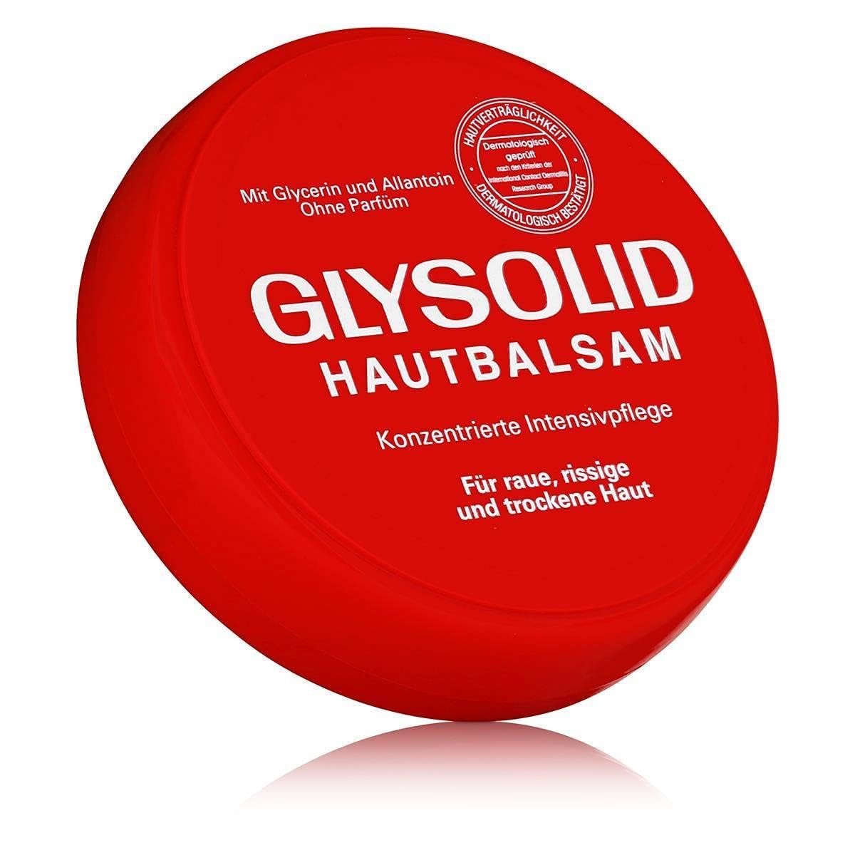 Texture épaisse de Glysolid pour nourrir les mains durablement.