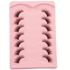 Pestañas estilo cat eye con banda transparente de Gmagictobo para comodidad.