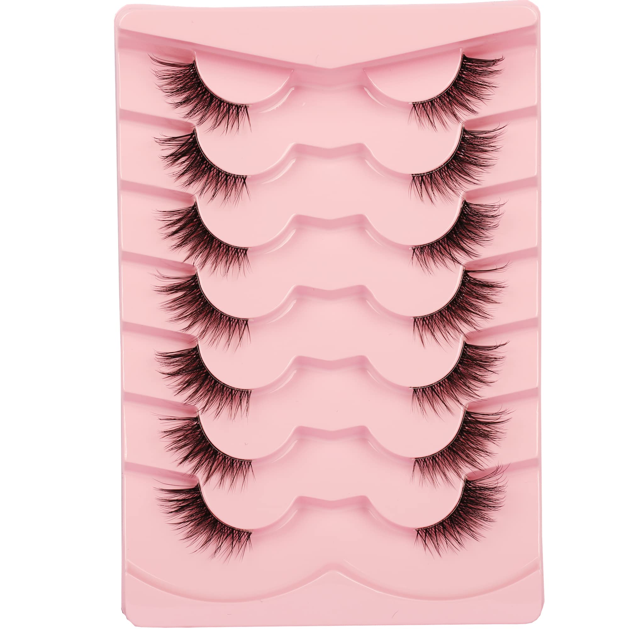Pestañas medias naturales de Gmagictobo para un look suave.